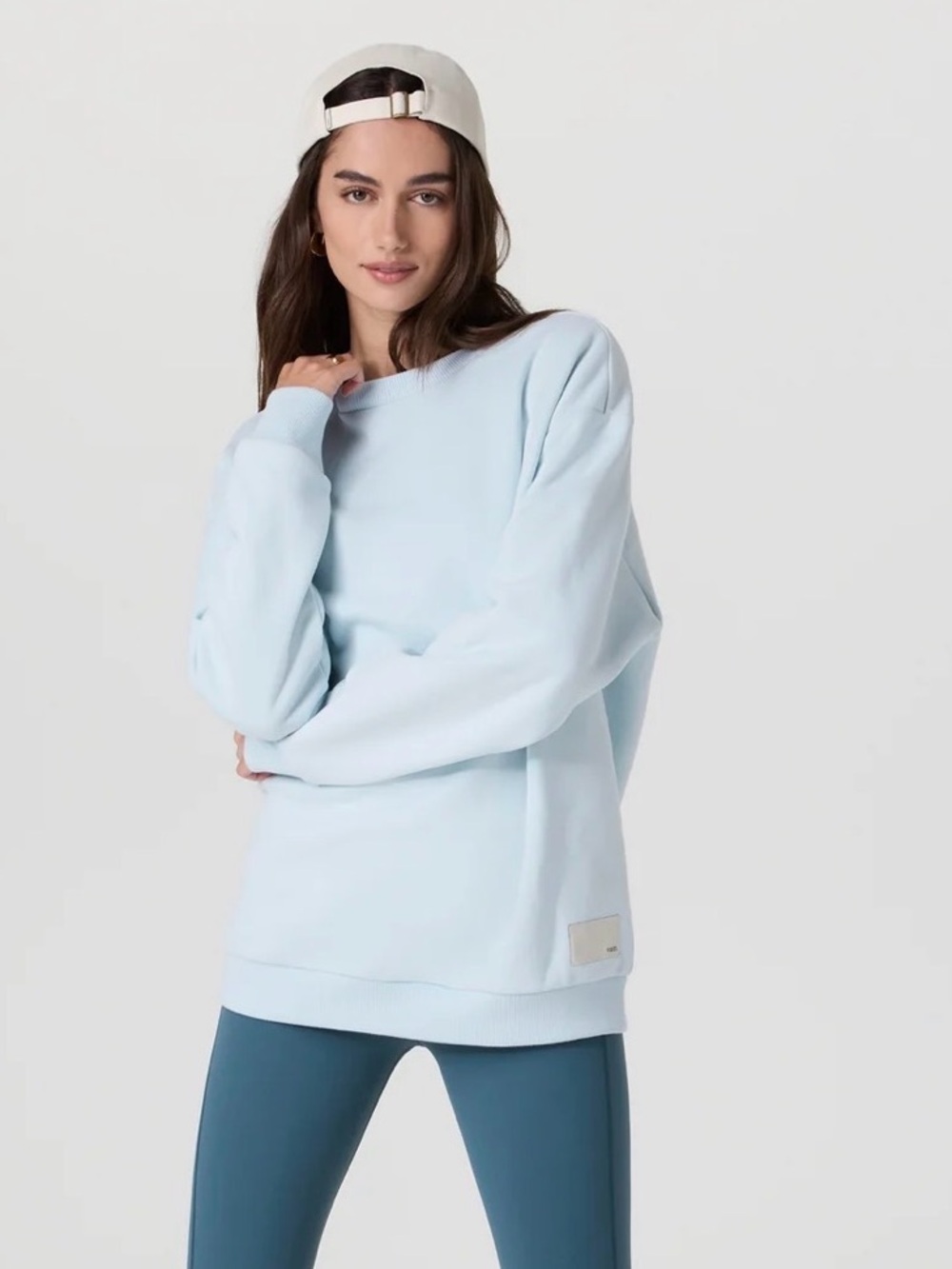 Vuori Restore Oversized Crewneck Sweatshirt Light Blue